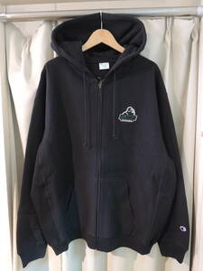 X-LARGE XLARGE エクストララージ XLARGE×Champion REVERSE WEAVE FULL-ZIP HOODED SWEAT チャンピオン 黒 XL 最新人気品 値下げ！ 