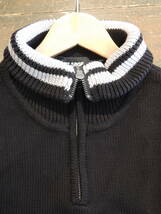 X-LARGE XLARGE エクストララージ ARCH LOGO HALF ZIP PULLOVER KNIT 黒 XLサイズ 最新人気商品 値下げしました！_画像3