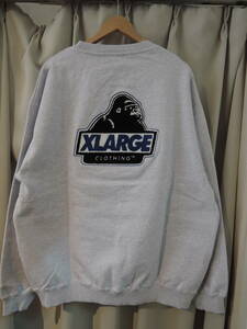 X-LARGE XLARGE XLarge CHENILLE SLANTED OG CREWNECK SWEATSHIRT пепел ( серый ) XL новейший популярный товар цена снижена!