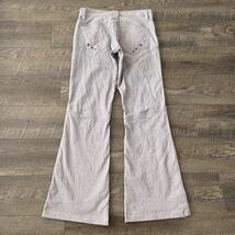 rare 00s japanese label semantic design crack design flare pants クラック フレア パンツ jeans tornado mart archive アーカイブ y2k_画像2