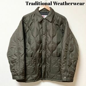 極美品 Traditional Weatherwear トラディショナルウェザーウェア UNIONCOVER 201 ユニオンカバー キルティングジャケット オリーブ