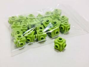 【新品未使用】レゴ　LEGO　ブロック　4面　スタッド　1x1 ライム　黄緑　24個　１×１