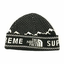 SUPREME シュプリーム 18AW The North Face Fold Beanie ニットキャップ 黒 サイズフリー 正規品 / B4595_画像2