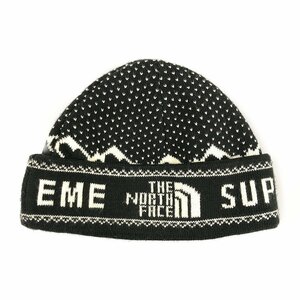 SUPREME シュプリーム 18AW The North Face Fold Beanie ニットキャップ 黒 サイズフリー 正規品 / B4595