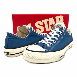 CONVERSE CANVAS AS J OX キャンバス オールスター シューズ MADE IN JAPAN 日本製 ライトネイビー サイズUS8.5＝27cm 正規品 / B4632