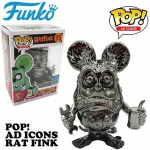 【ラット フィンク フィギュア FUNKO POP!】 ブラック クローム ソフビ　RAT FINK 人形 送料無料