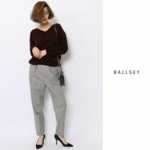 2.3万☆トゥモローランド/ボールジィ BALLSEY☆ウール100% カレッジフラノ テーパードパンツ 日本製☆A-O 7275