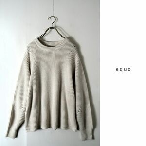 エクオ equo☆ ウール クルーネック ニット セーター☆SCOTCLUB LASUD☆N-H 7898