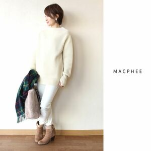 1.7万☆トゥモローランド/マカフィー MACPHEE☆フレンチウール クルーネックプルオーバーニット Sサイズ☆A-O 7881