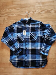 SALE！送料込★東洋SUGAR CANE シュガーケーン SC28740 TWILL CHECK WORK SHIRT ツイルチェック ワークシャツ 日本製　1980年代 ブルー　L