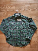 SALE！送料込★東洋 SUGAR CANE シュガーケーン　SC27065 TWILL CHECK WORK SHIRT ツイルチェック ワークシャツ 日本製　グリーン　L_画像1