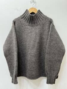 558☆MHL. エムエイチエル☆マーガレットハウエル BRITISH WOOL ハイネックニット【2】トープ 