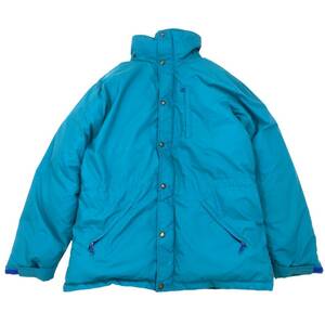 LL Bean 80s USA 山タグ Penobscot parka ペノブスコット ダウン マウンテン パーカー ジャケット L エメラルド ターコイズ エルエルビーン