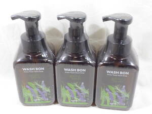 未使用 3本セット ウォシュボン WASH BON ウォシュボンプライムフォーム ハンドソープ グリーンハーブ 本体 500ml サラヤ