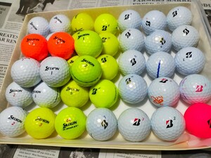 【ゴルフボール★ロストボール★40球】『TOUR・Ｂ♪ブリヂストン★JGR・TOUR BX・S』『 SRIXON♪スリクソン★DISTANCE・ＺSTAR』等★★★