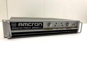 《16932-046》Amcron Crown MACRO-TECH 3600VZ パワーアンプ
