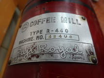 昭和レトロ FUJI ROYAL コーヒーミル R-440 受け缶なし 動作確認済_画像3