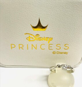 qoj.YV701　PT950　エンゲージリング　Disney　PRINCESS　D0.245/D0.02　鑑定書付き　7号