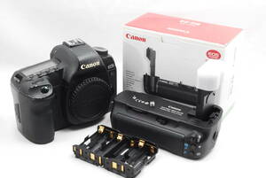 ★実用品★ 即決 格安 キヤノン CANON EOS 5D Mark Ⅱ ボディ ＆ バッテリーグリップ BG-E6 デジタル一眼カメラ （R5-661）