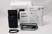 ★美品★ 即決 キャノン Canon PowerShot V10 ブラック コンパクトデジタルカメラ　保証期間残存あり！！（R5-681）_画像1