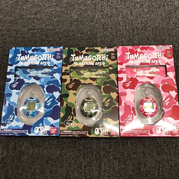 【送料無料】即決 たまごっち A BATHING APE 全種セット 3個 エイプ 限定 CAMO ORIGINAL TAMAGOTCHI 緑 青 緑