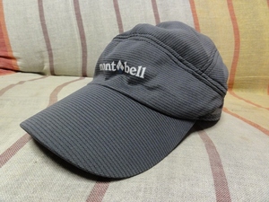 美品 mont-bell(モンベル) WIC. クールトレイルキャップ M/L(57-61cm) グレー 1118597