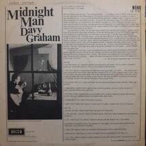 英DECCAオリジLP！マト枝両1A！深溝MONO盤 Davy Graham / Midnight Man (3rd Album) 1966年 LK.4780 Beatles Led Zeppelin Bert Jansch_画像3