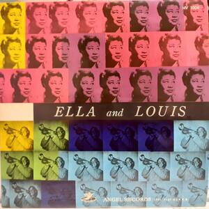 50'sプレス！日本ANGEL(Verve)オリジLP！Ella Fitzgerald & Louis Armstrong / Ella And Louis 1957年 東芝 HV 1004 ジャケ違い！MG V-4003