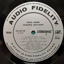 日本AUDIO FIDELITYオリジLP 高音質 Steve Kuhn&Toshiko Akiyoshi /ジャズ・ピアノ・イン・トゥー・スタイルズ 1969年 YS-2231-AF 秋吉敏子_画像2