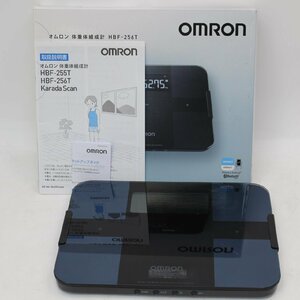 006)【美品】オムロン カラダスキャン 体重体組成計 HBF-256T-BK （ブラック）OMRON