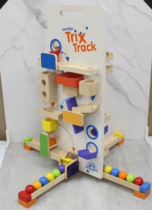 S131)wonder world タワーラウンチャー Trix Track 木のおもちゃ 知育玩具