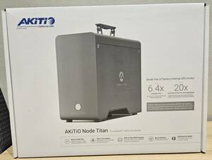 【新品同様】AKiTiO Node Titan Thunderbolt 3対応 グラフィックボード向け PCI Express 外付け拡張ボックス GPU Box eGPU