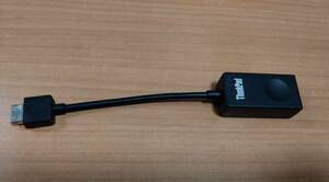 【中古】Lenovo ethernet adapter EX280 (イーサネットアダプター) イーサネット拡張ケーブル　有線LAN 