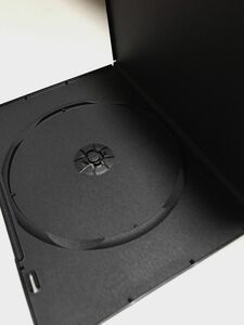 DVDトールケース　8枚　CD/DVD/薄型　スリムタイプ 黒