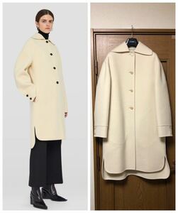 JIL SANDER 2021AW ジルサンダー 21AW DOUBLE SPLITTABLE WASHED AND FELTED WOOL COAT ダブルフェイス フェルト メルトン ウール コート