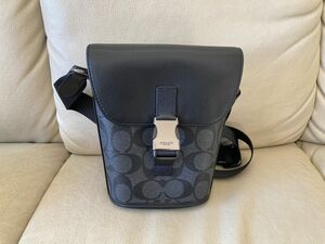 コーチ　COACH ショルダーバッグ　トラック スモール フラップ クロスボディ シグネチャー キャンバス