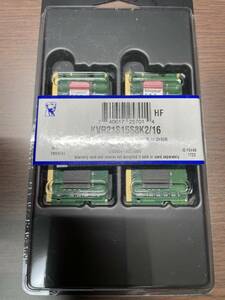 メモリ Kingston PC4-2133 8GB×2枚 16GB KVR21S15S8K2/16