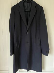 新品 コート ネイビー　チェスターコート　ビジネス　スーツ　洋服の青山