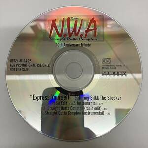 裸28 HIPHOP,R&B N.W.A - STRAIGHT OUTTA COMPTON INST,シングル,PROMO盤 CD 中古品