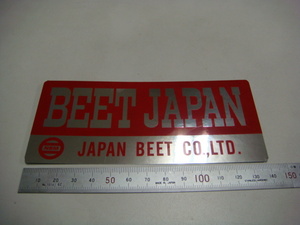新品 BEET JAPAN 耐熱ステッカー 　 (CB400F/CB400SF/CBX400F/CBR400FCB250T/CB250N//HAWK/ホーク/バブ/NBM//ビート/当時物
