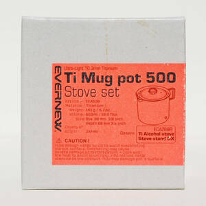 EVERNEW エバニュー Ti Mug pot 500 Stove set