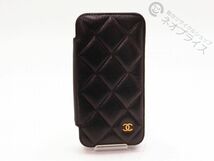 ◆N4028 CHANEL シャネル マトラッセ ココマーク キャビアスキン iphone 12pro スマホケース_画像1