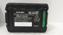 HH704-231127-098【美品】HiKOKI ハイコーキ リチウムイオン電池 マルチボルトバッテリー BSL 36A18X 取説 箱付 工具 動作OK 純正 Li-ion_画像5