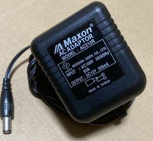 ★レア動作品! Maxon AC212R DC12V 200mA センタープラス アダプター アナログディレイ AD-900専用 マクソン