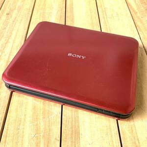 ▼【動作OK】SONY DVP-FX720 ソニー ポータブル DVD プレイヤー 2008年製 赤 本体のみ PORTABLE DVD PLAYER ソニー