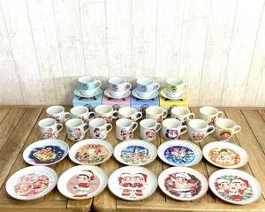 ▼不二家 ペコちゃん 食器セット 全29点 プレート マグカップ Peko Cup＆Saucer FUJIYA　クリスマス まとめ コレクション