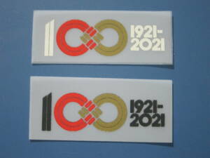 ～小物～ 1921-2021 日本代表 創立100周年記念 ワッペン 2枚 セット