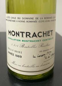 空瓶 DRC Montrachet モンラッシェ ロマネ コンティ 1989