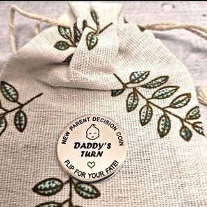 ママ&パパ意思決定コイン 両面刻印コイン 初めてのママパパへの出産祝い