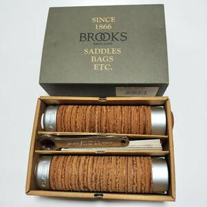 送料無料：最高級、英国ブランドBROOKS ハンドルグリップ　（PLUMP LEATHER　GRIPS）